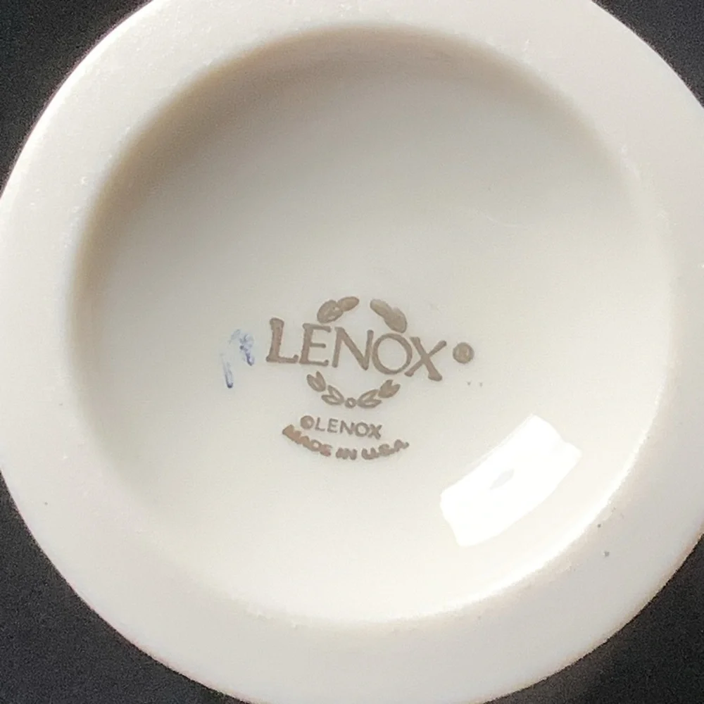 Lenox Footed Bud Vase with Gold Heart Shaped Rim